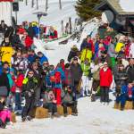 Zuschauer im Zielbereich - Ski-Nostalgie 2015 in Wagrain